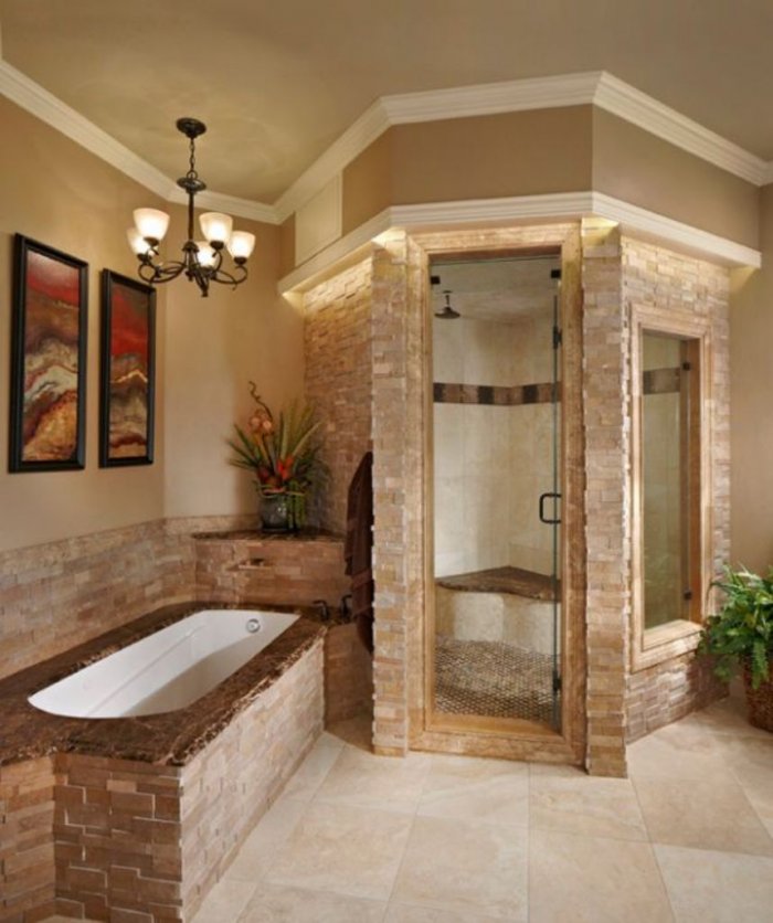 Душевая кабина из кирчиау