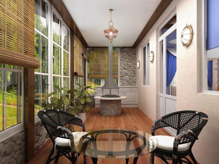 Дом с лоджией