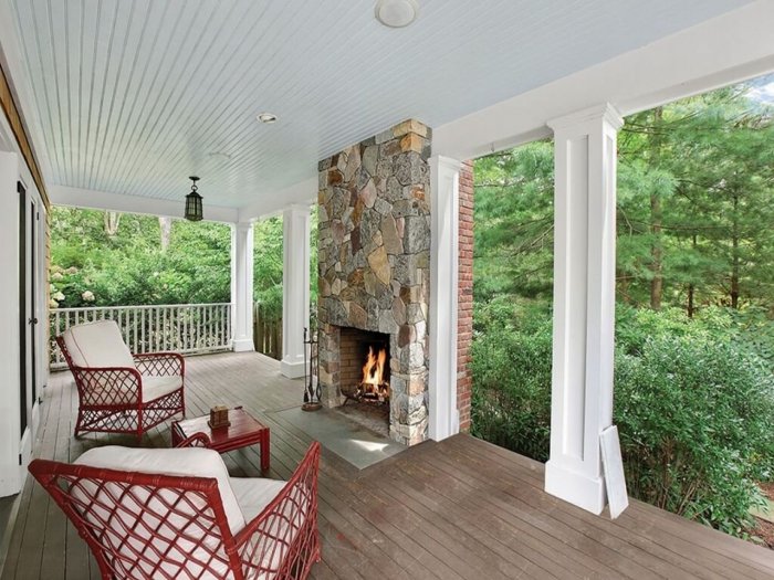 Красивая отделка веранды