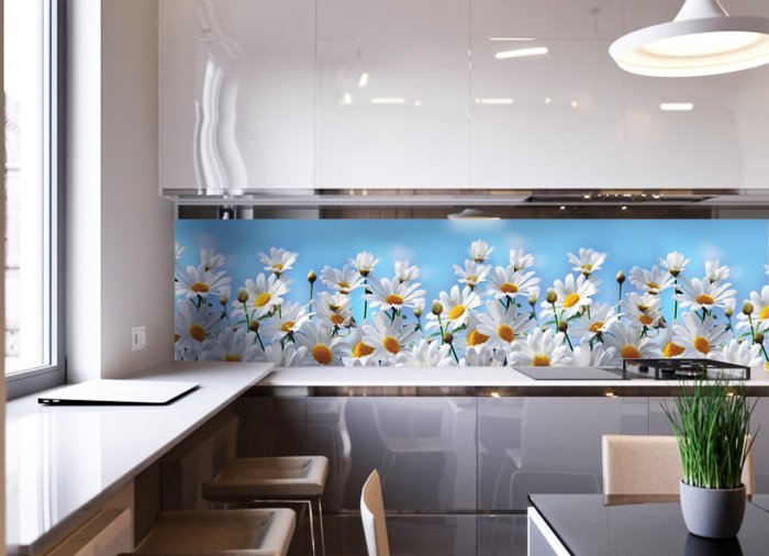 Наклейки на кухонную панель