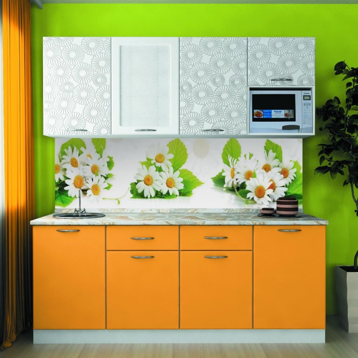 Кухонные гарнитуры с ромашками