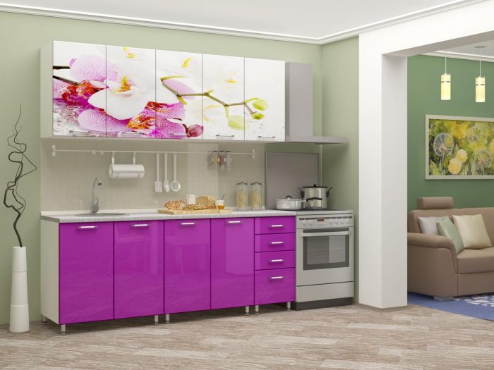 Кухня Орхидея 2м Дисави