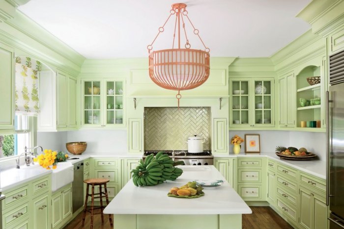 Кухня фисташка Прованс