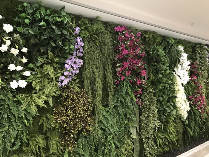 Фитостена с орхидеями