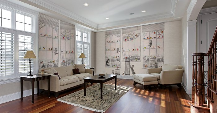 Панно афреско в интерьере