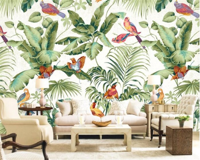 Гостиная в тропическом стиле