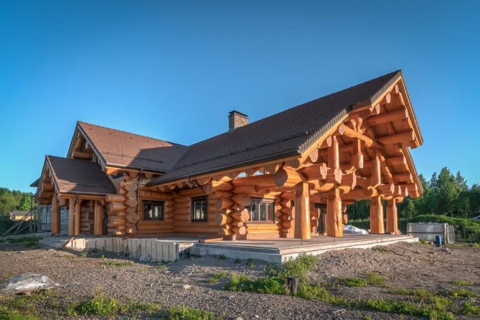 Канадский кедр сруб