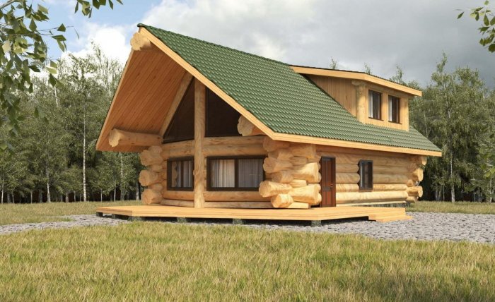 Дом канадская рубка