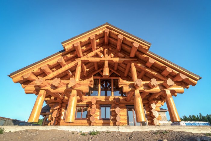 Дом из секвойи Канада