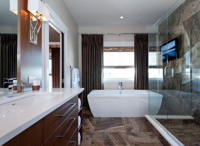 Ванна коричневый мрамор