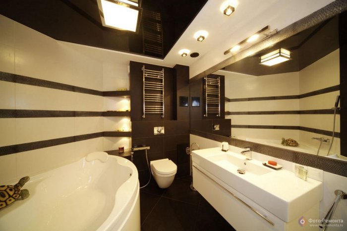 Ванная в коричневом стиле