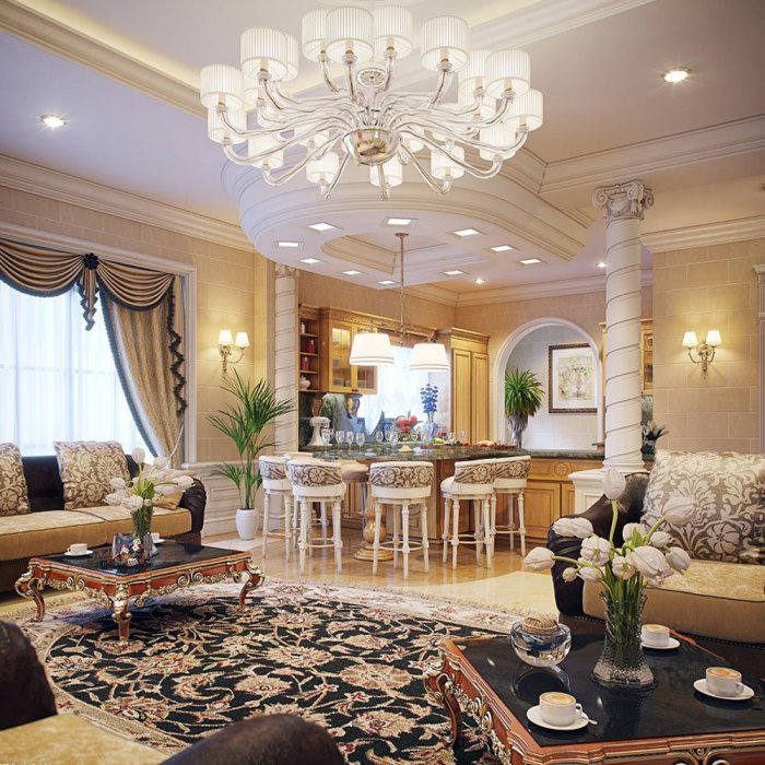 Красивые гостиные