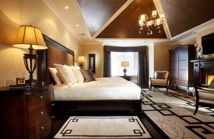 Спальня для мужчины в классическом стиле