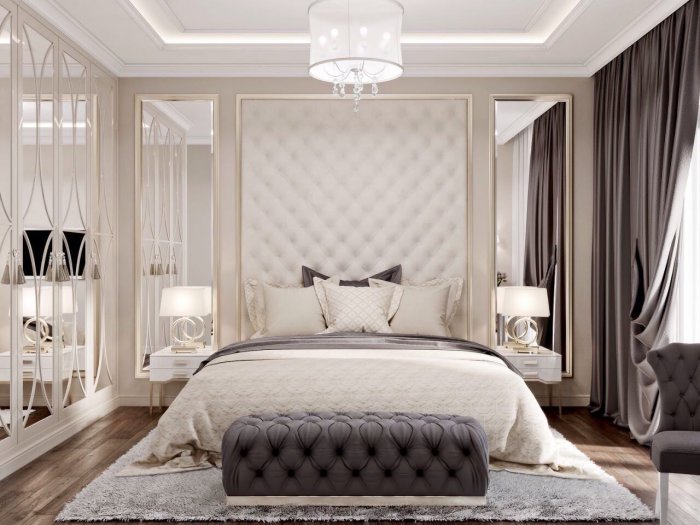 Спальня в современном классическом стиле
