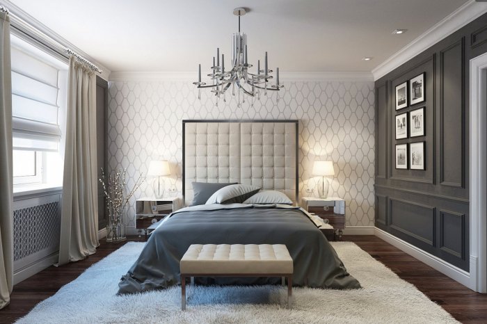 Мужская спальня в стиле Неоклассика