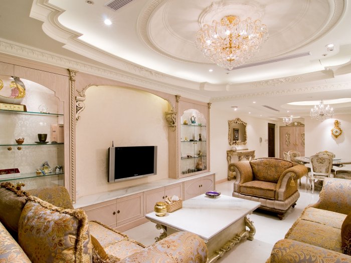 Потолки из гипсокартона для зала