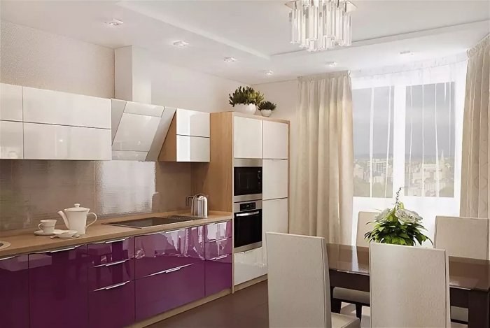 Бежевая кухня