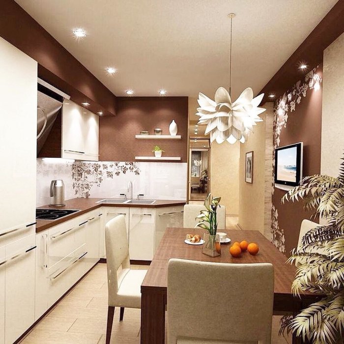 Освещение на кухне