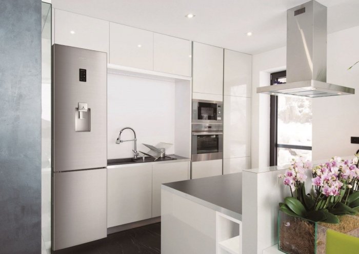 Кухни коричнево бежевые угловые