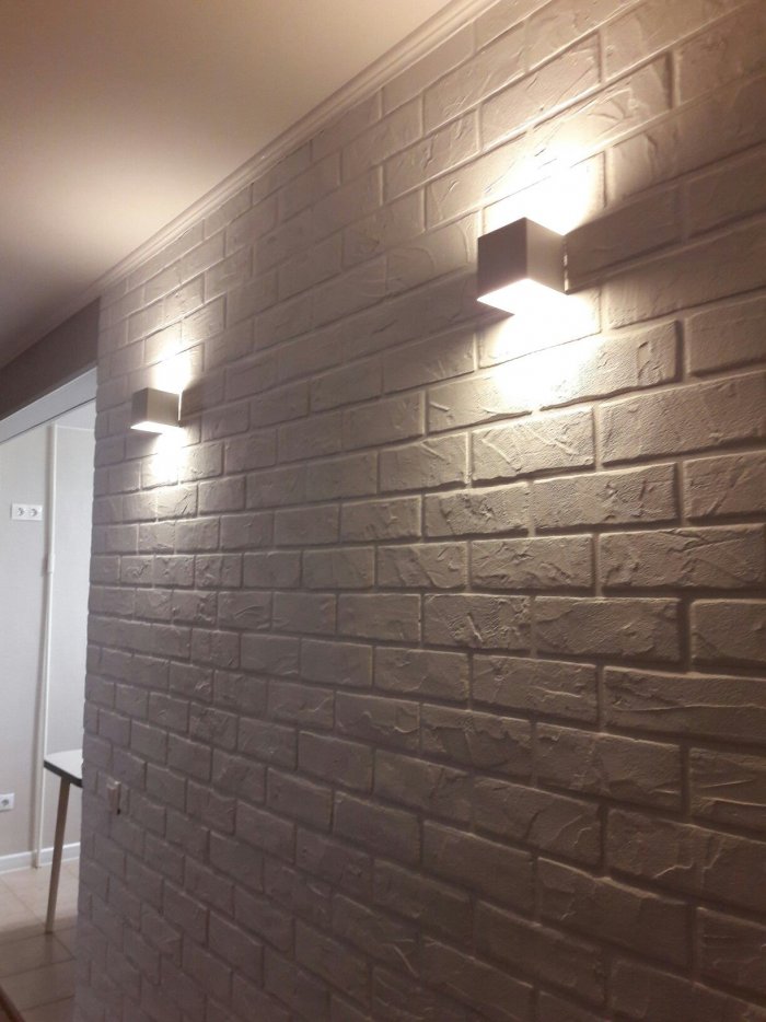 Подсветка декоративного кирпича