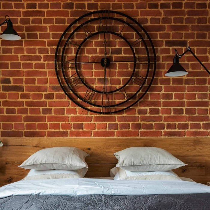 Изголовье кровати в стиле лофт