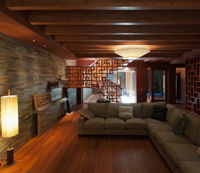 Интерьер под дерево