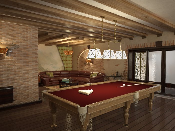 Бильярдная в частном доме
