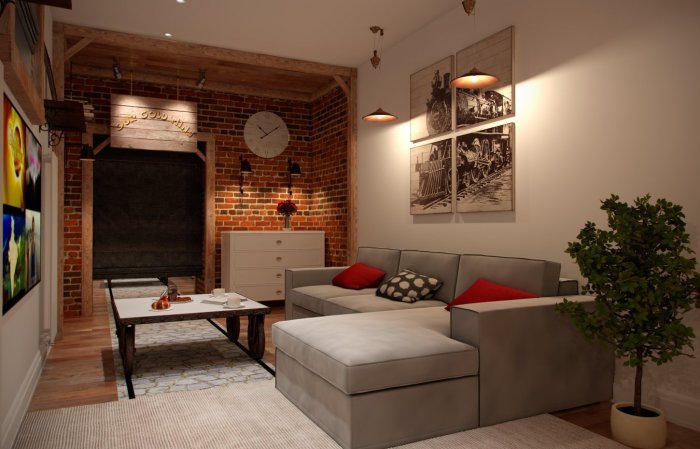 Студия в цоколе