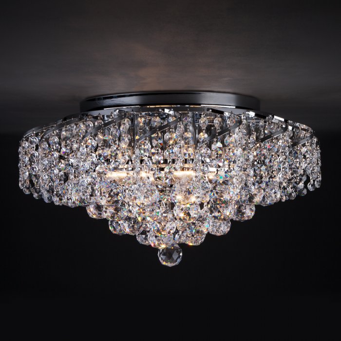 Хрустальная потолочная люстра Eurosvet 16017/6 хром