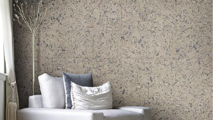 Настенная клеевая пробка Wicanders, Dekwall, Hawai Black Pearl