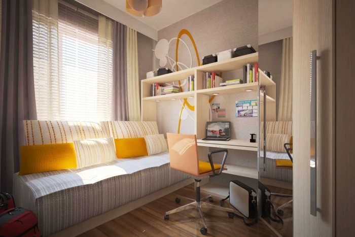 Планировка детской комнаты для подростка