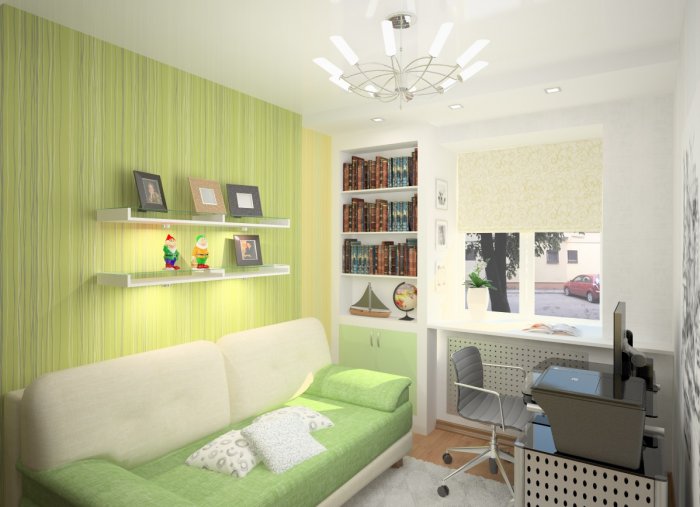 Интерьер аленькой комнат