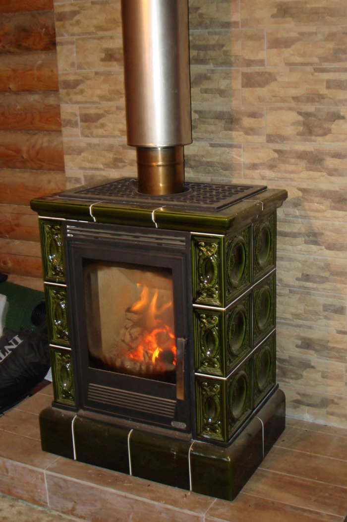 Отделка печи камина