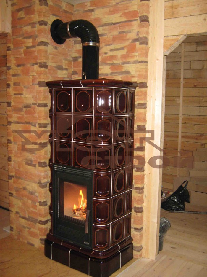 Печь камин со щитком