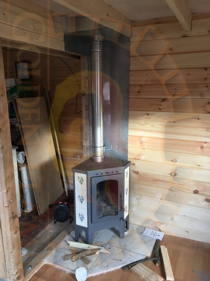 Монтаж печи камина