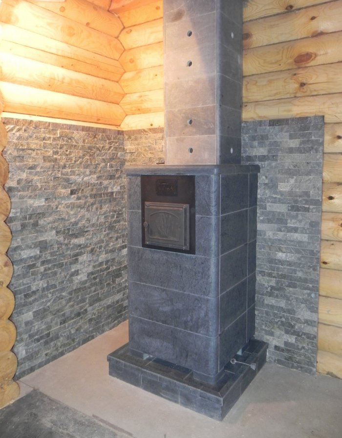 Печь тройка для бани талькохлорит