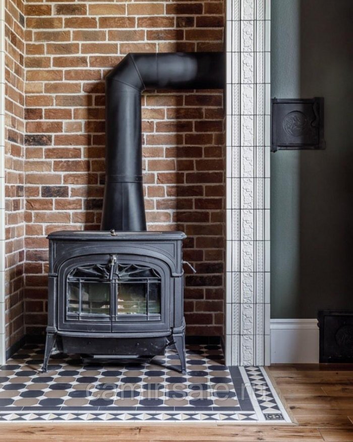 Печь Vermont castings в интерьере