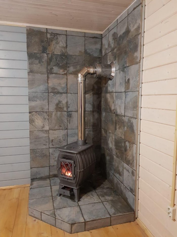 Печь-камин отопительно-варочная Бахта