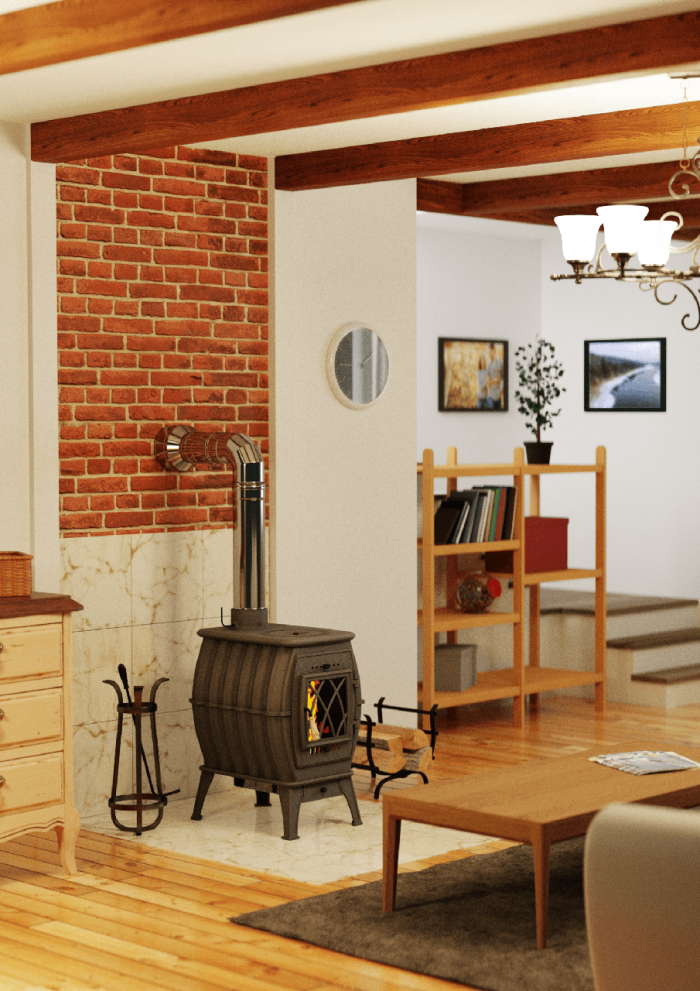 Чугунная печь Бахта