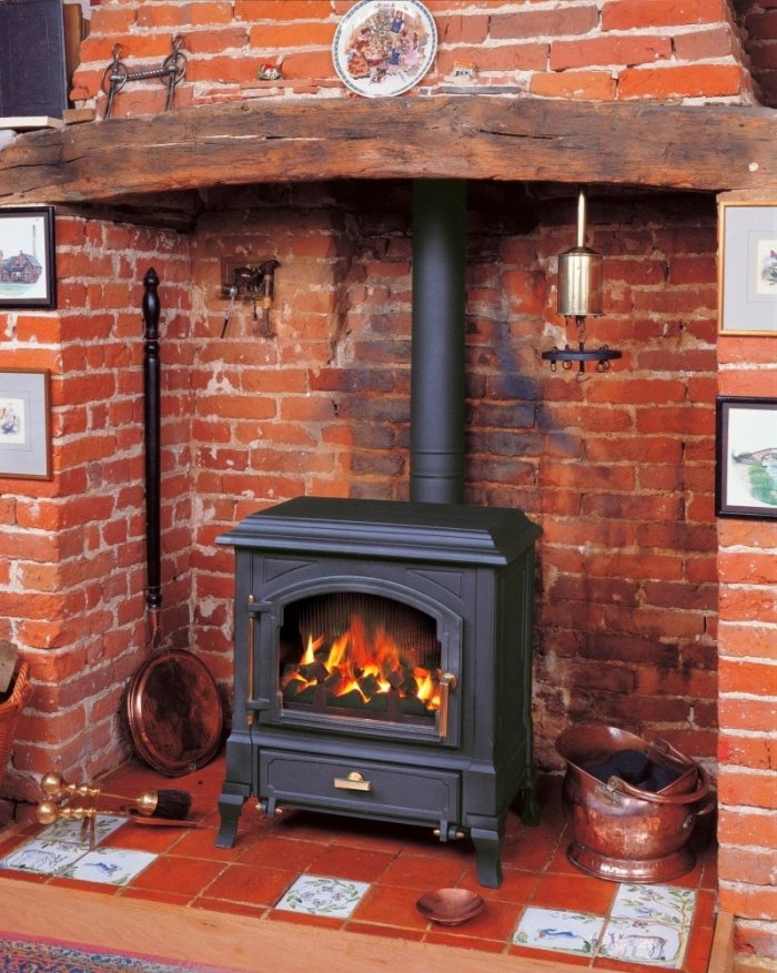 Чугунная печь Harry Flame Гамильтон