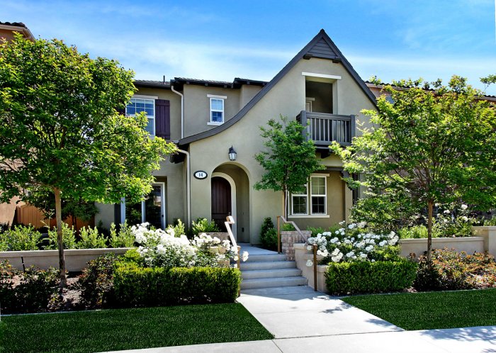 Большой красивый дом с садом