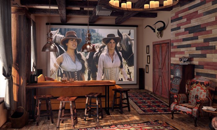 Помещение в стиле дикого Запада
