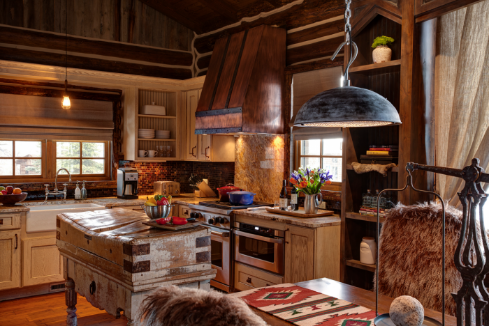 Интерьер веранды в стиле дикого Запада