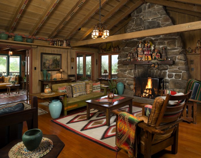 Гостиная в стиле индейцев