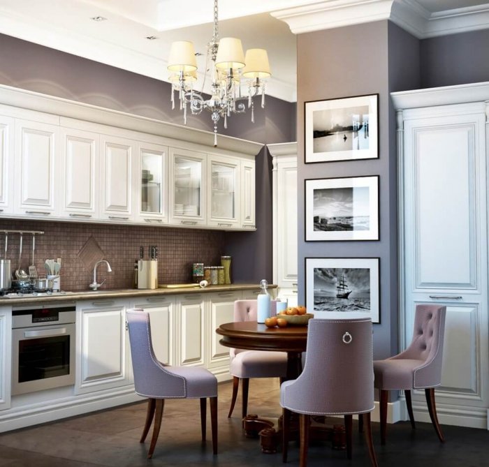Неоклассика в интерьере кухни