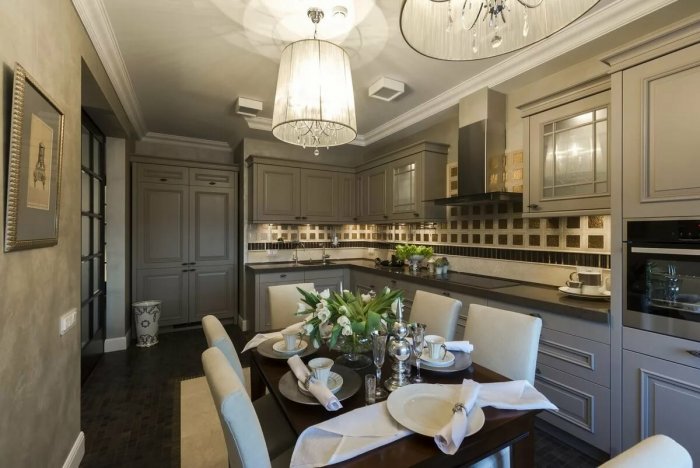 Ар деко интерьер кухня