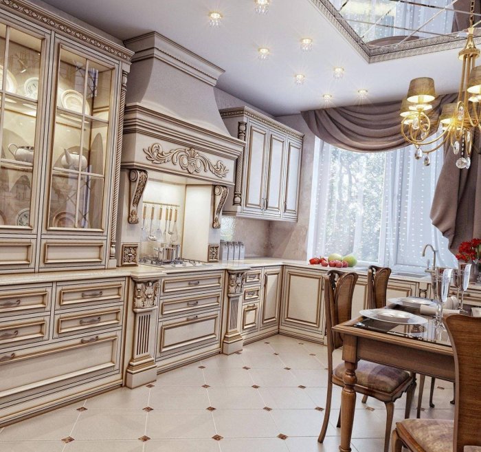 Кухня викласическом стиле