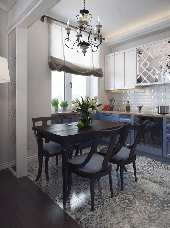 Стильная кухня столовая