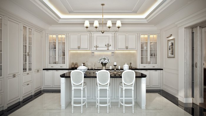 Кухня современная классика в светлых тонах