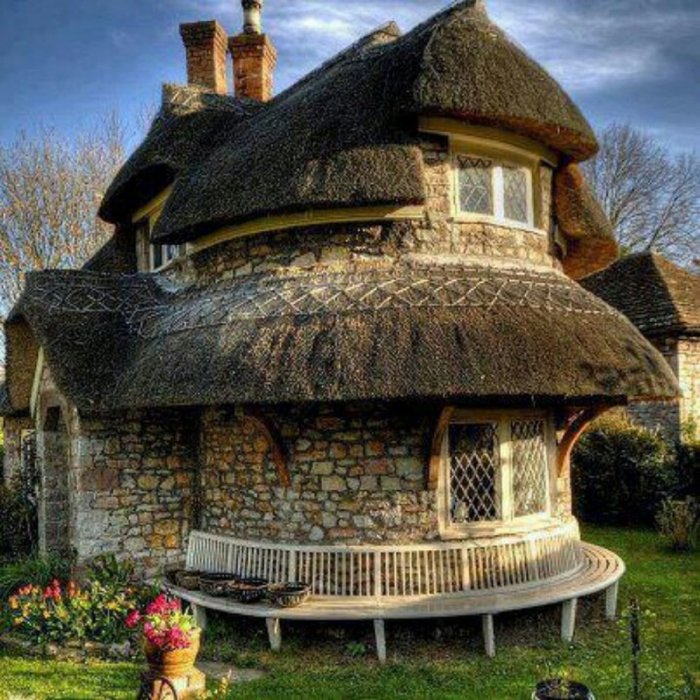 Соломенные крыши в Англии